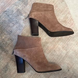 BCBGeneration Booties with Heels suede brown size 8